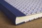 Preview: Photo album "Blue hearts", handmade photo album, for gluing, blue linen back